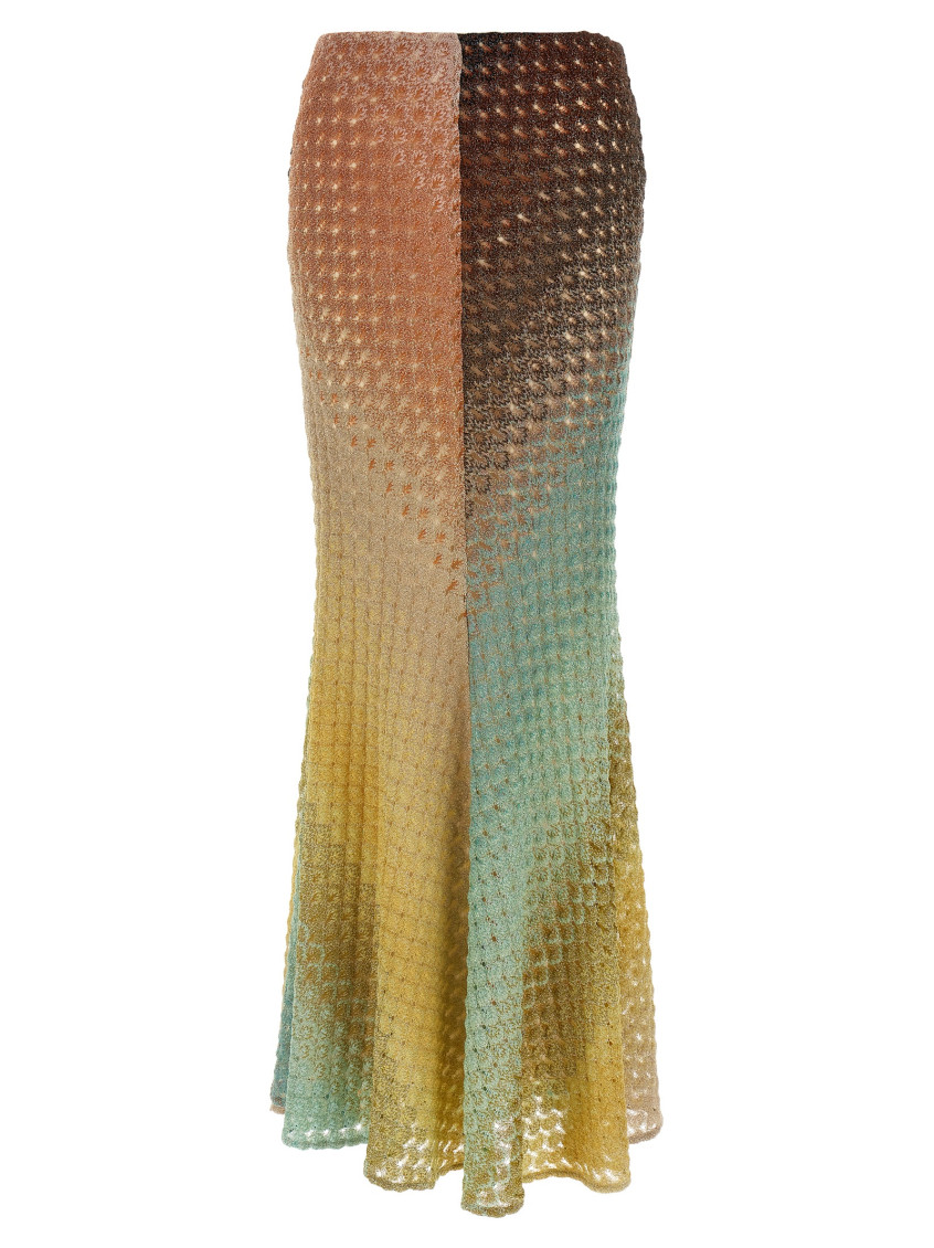 Shop Missoni Multicolor Woven Maxi Skirt