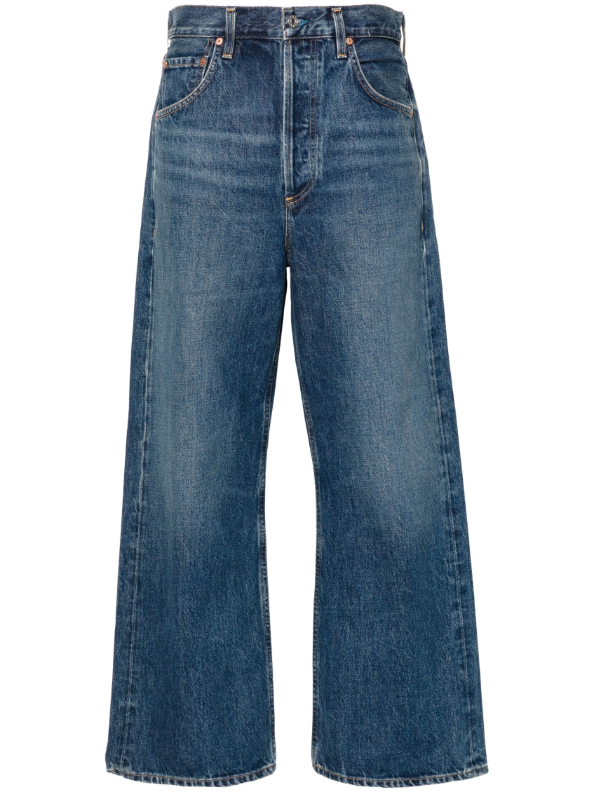 CITIZENS OF HUMANITY BLUE GAUCHO WIDE-LEG JEANS
