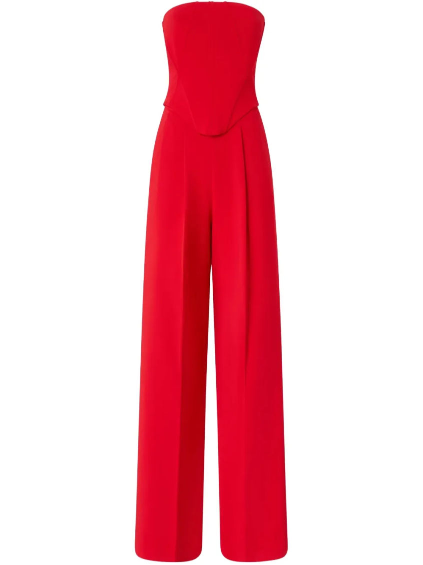Shop Pinko Red Elegant Bustier Jumpsuit