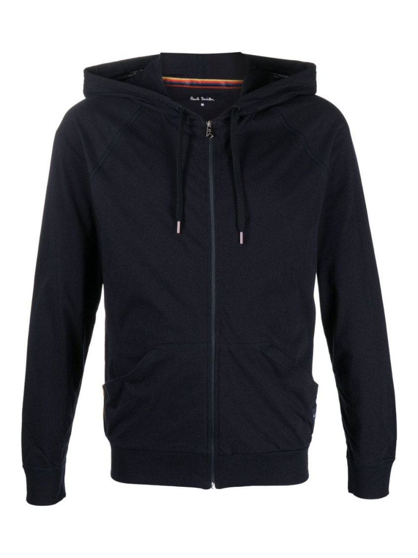 Shop Paul Smith Blue Cotton Hoodie