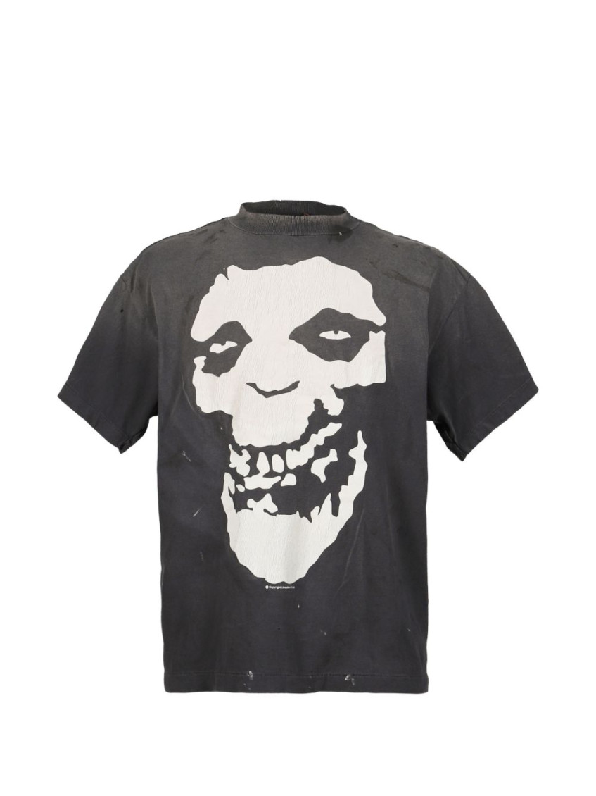 Saint Mxxxxxx Black Printed T-shirt for Men Online India at Saint Mxxxxxx Black Printed T-shirt for Men Online India at