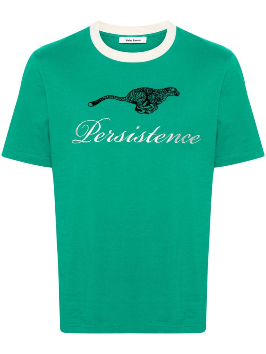 WALES BONNER GREEN LOGO T-SHIRT 