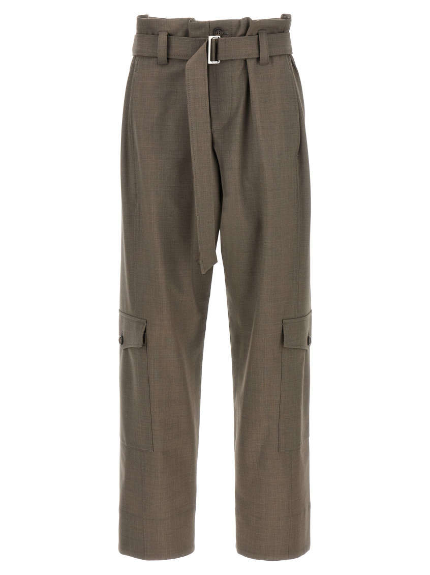 Brunello Cucinelli Wide-leg Cargo Pants With Removable Belt