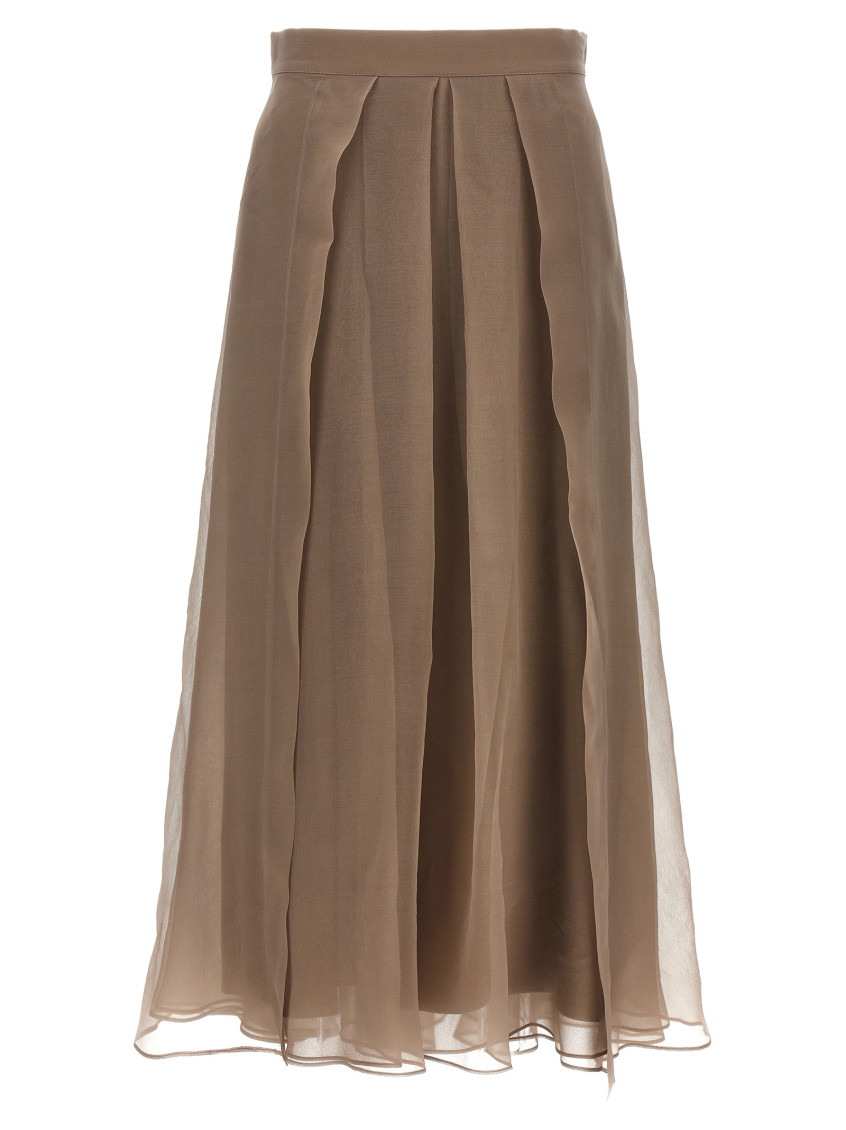 Brunello Cucinelli "paneled Circle" Skirt