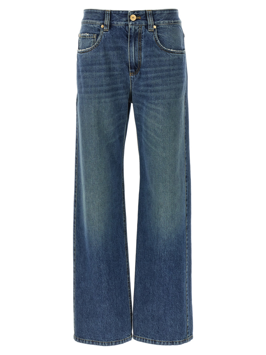 Brunello Cucinelli Contemporary Loose Jeans Blue