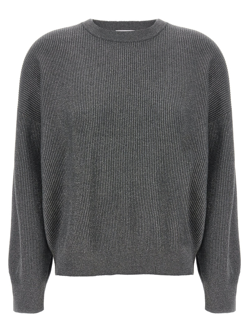 Brunello Cucinelli Sparkling Sweaters And Cardigans Gray