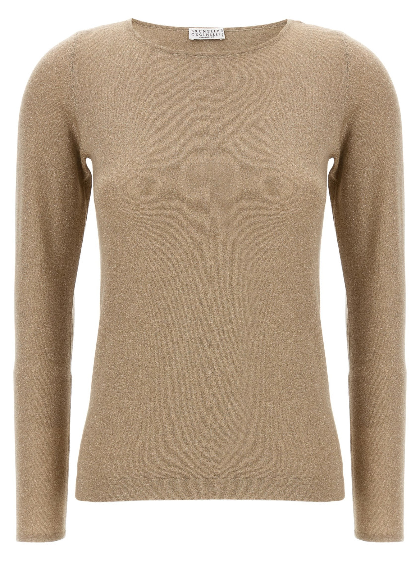 BRUNELLO CUCINELLI GOLD SPARKLING SWEATER