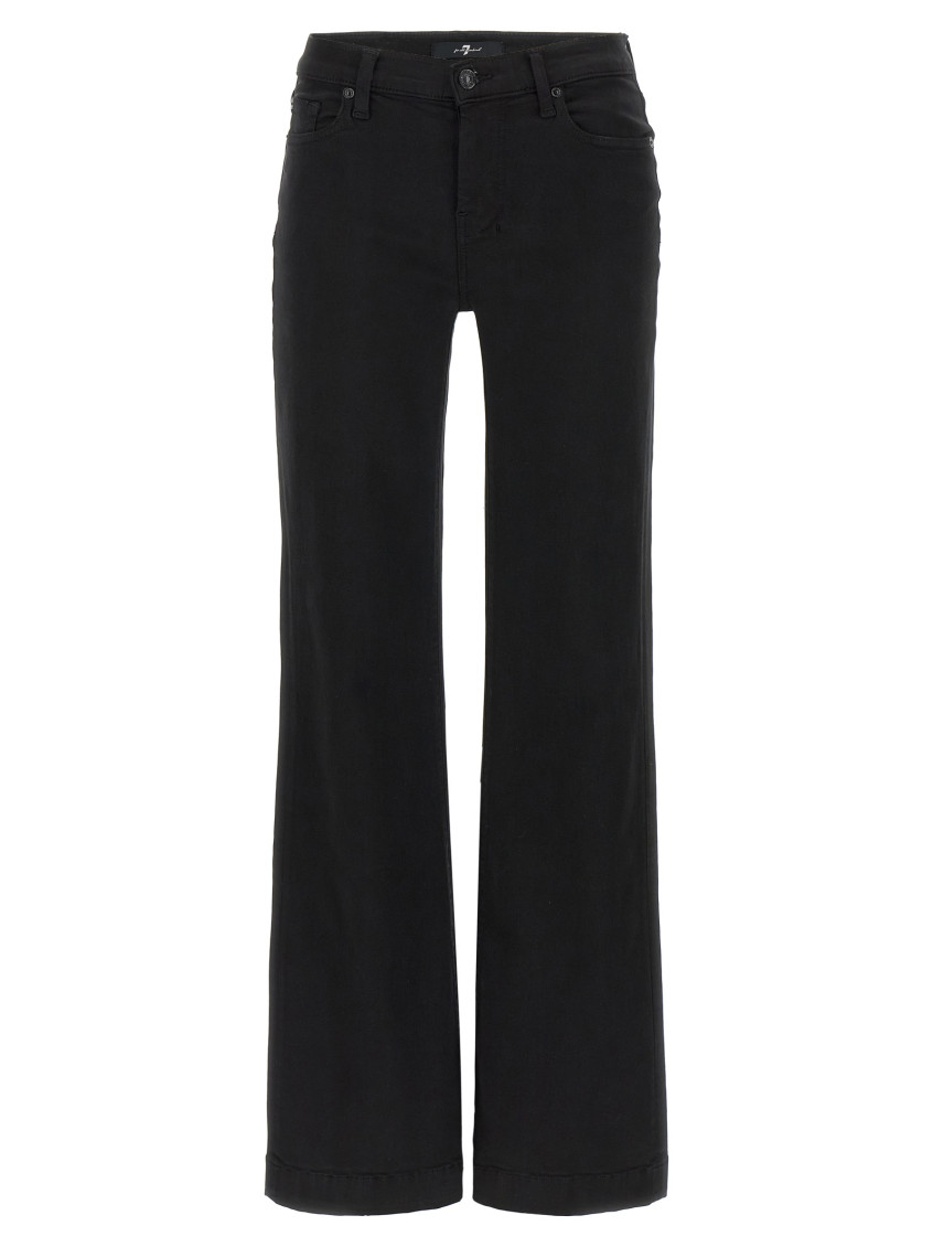 7 For All Mankind Tailorless Dojo Jeans With Front And Back Pockets In Black