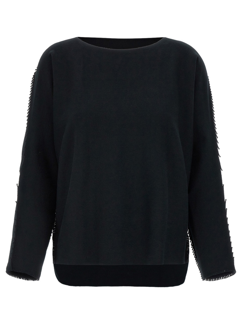 Issey Miyake Campagne Sweaters And Cardigans Black
