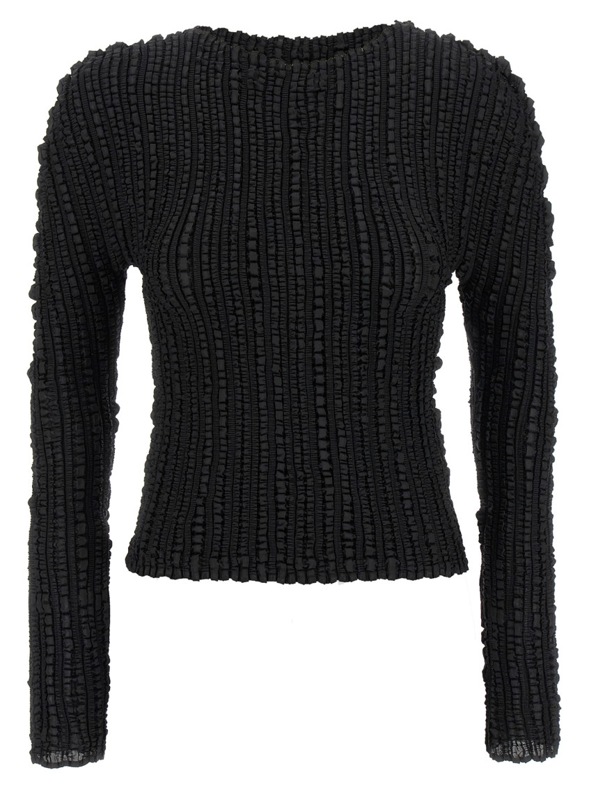 Issey Miyake Jellyfish Pleats Sweaters And Cardigans Black