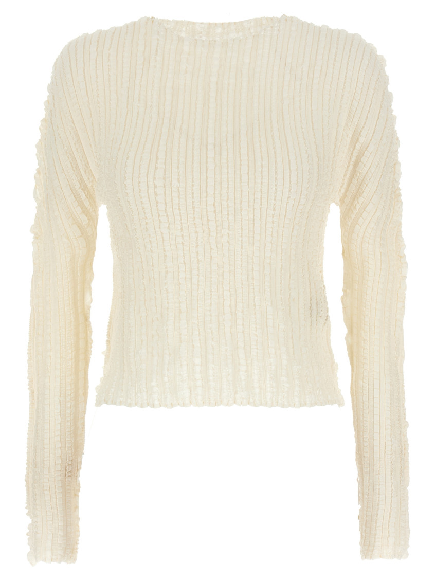 Issey Miyake Jellyfish Pleats Sweaters And Cardigans White