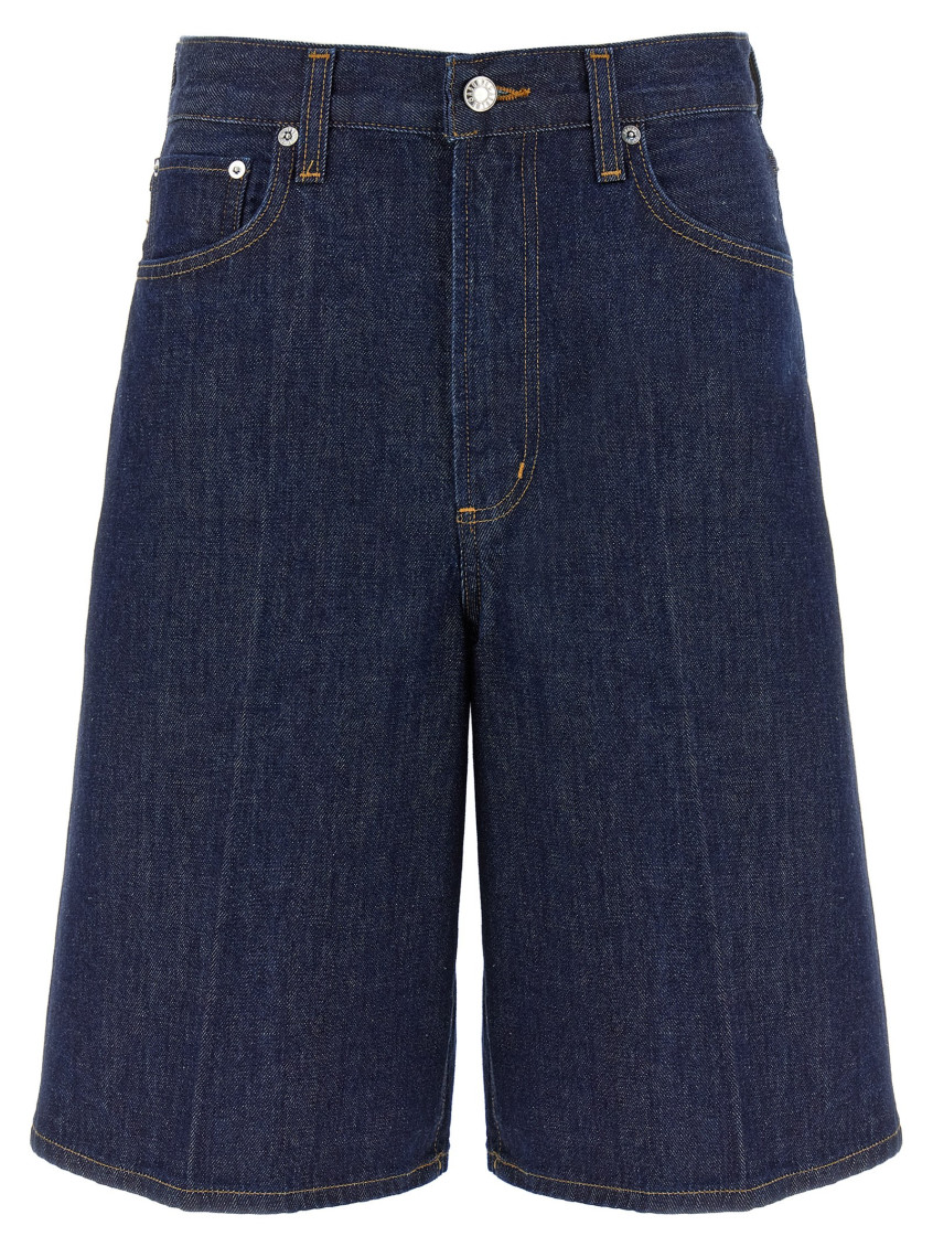 AGOLDE BLUE NOLAN BERMUDA SHORTS 