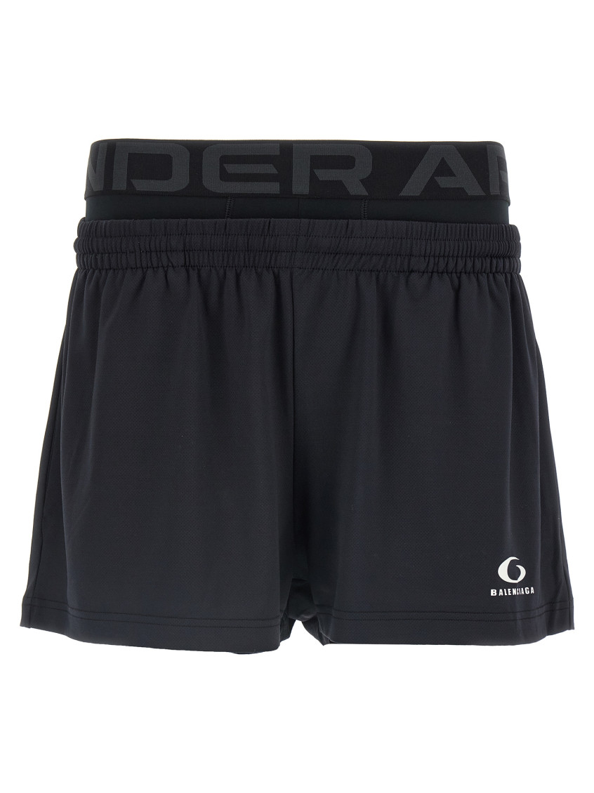 Balenciaga Black Under Armour Edition Running Shorts