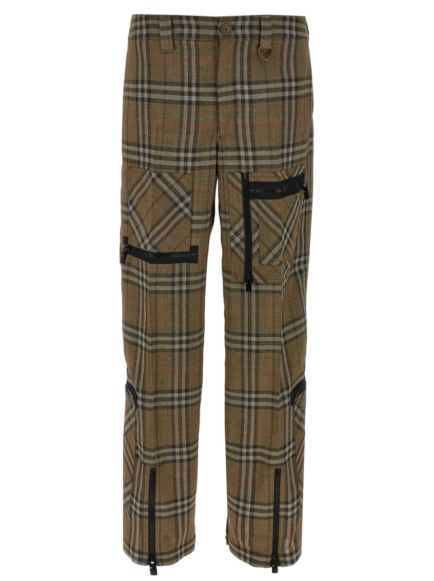 Burberry Cargo Pant With Embroidered Viscose Blend