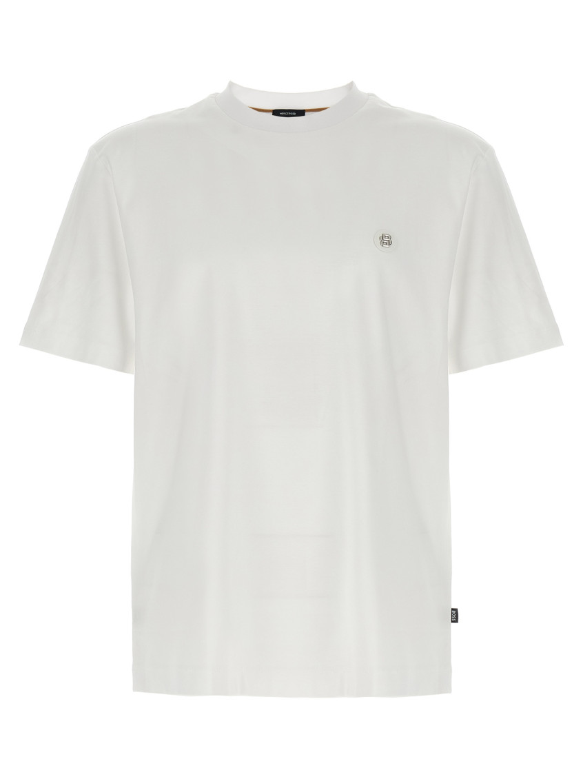 Hugo Boss Mercerized-cotton Polo Shirt With Double Monogram