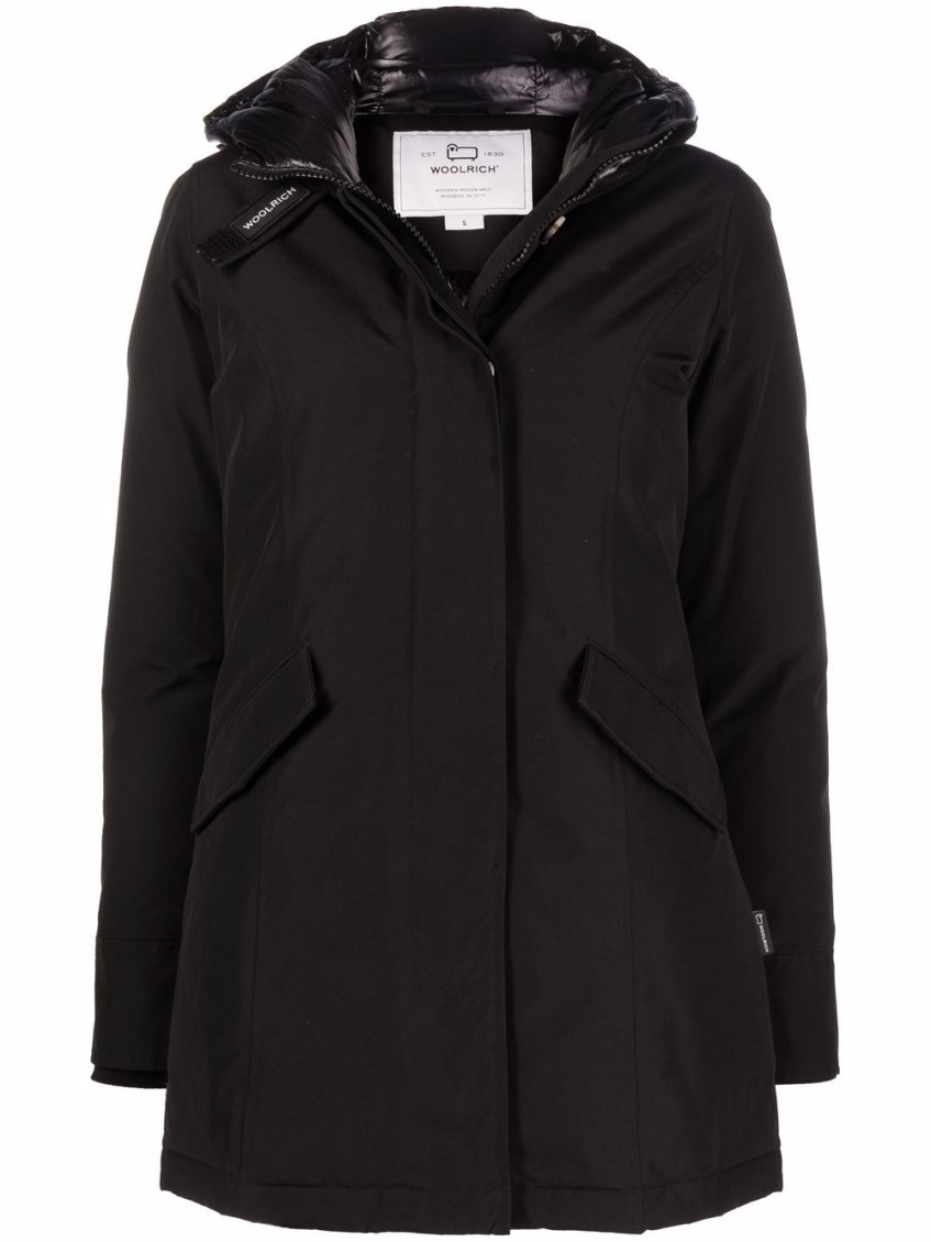 Woolrich John Rich & Bros Artic Parka In A Cotton Blend In Black