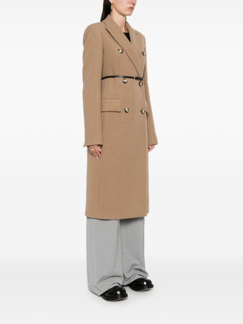 VIP【送料関税込】SPORTMAX WOOL DOUBLE-BREASTED COAT Sportmax double-breasted wool-cashmere coat | REVERSIBLE
