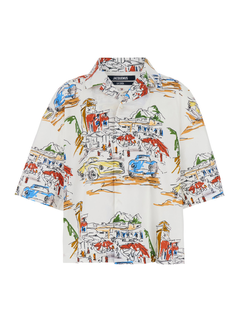 Shop Jacquemus Multicolor La Casa Shirt