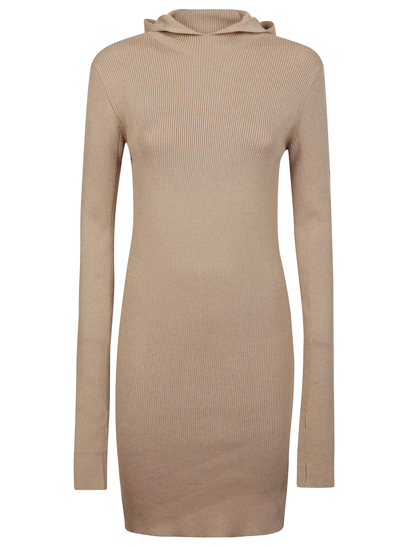 Shop Fendi Brown Wool Mini Dress