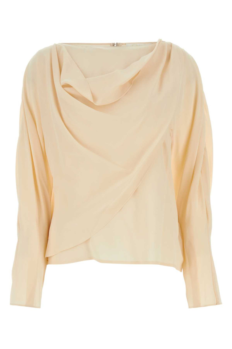 Chloé Chloe Skin Pink Crepe Blouse In Pink