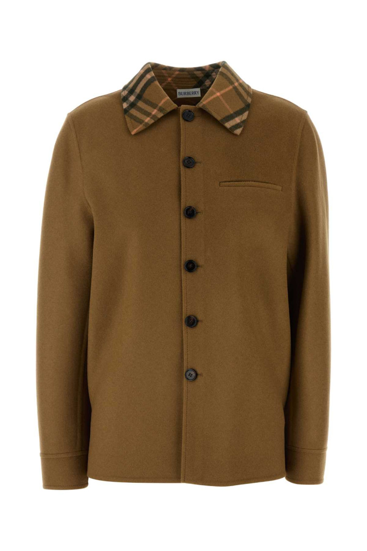 Burberry Jackets And Vests In Dark Brown