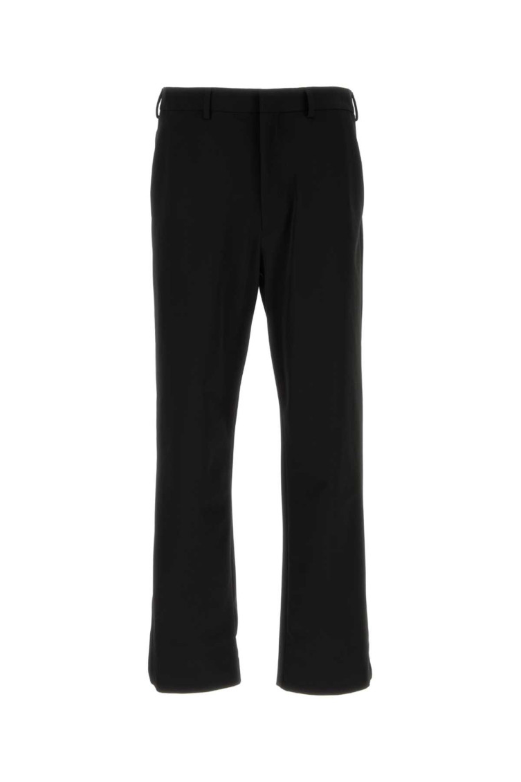 Prada Pant Stretch Front Crease In Black