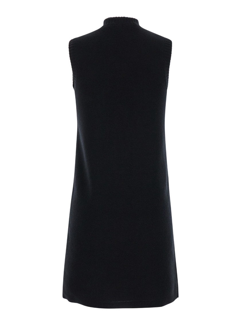 【送料&関税込】Versace Black Mini Sleeveless Dress With Med VERSACE | Black Women's Short Dress | YOOX