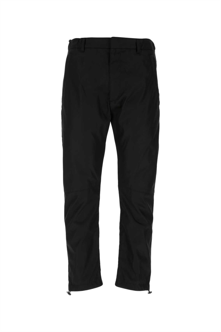 Shop Prada Black Nylon Pant