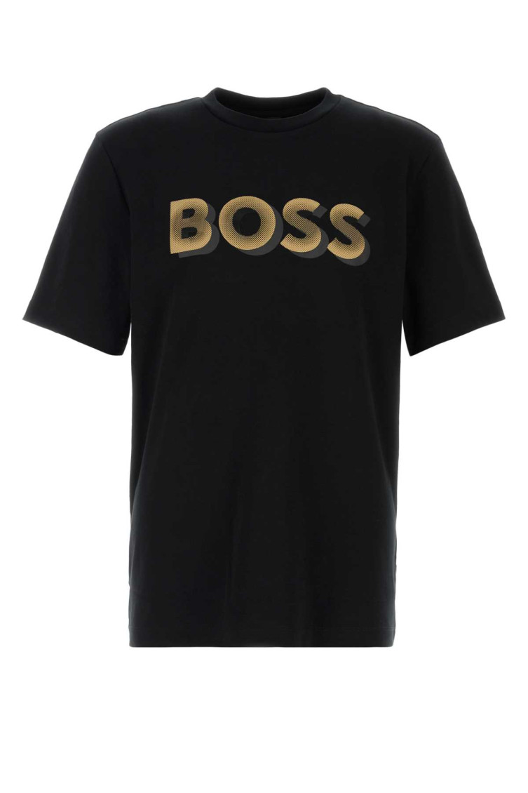 Boss Black Cotton T-shirt for Men Online India at Darveys.com