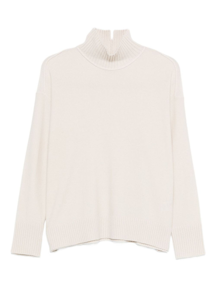 Antonelli Turtleneck Long-sleeved Sweater In Neutral