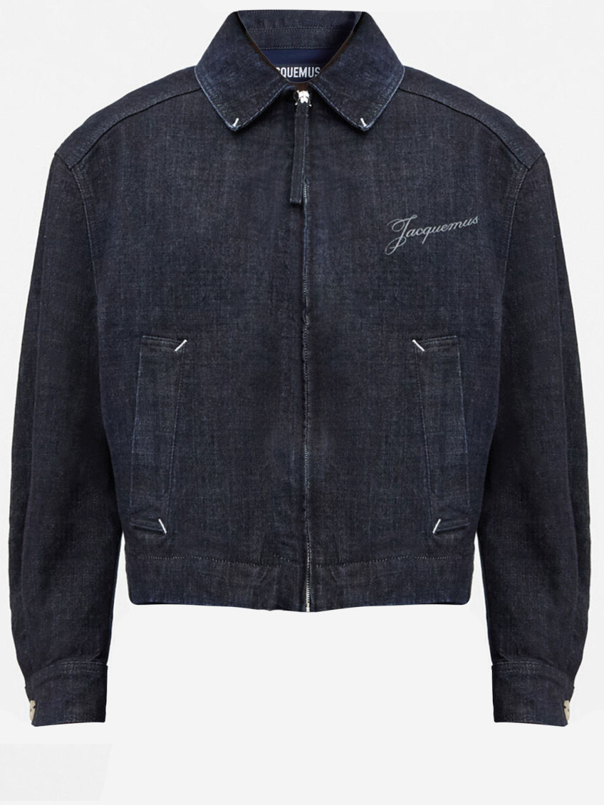 Jacquemus The Canevas De-nîmes Denim Jacket In Blue