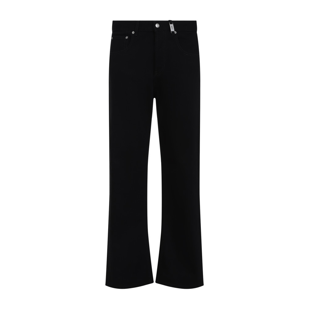 Alexander Mcqueen Straight-leg Cotton Jeans In Black