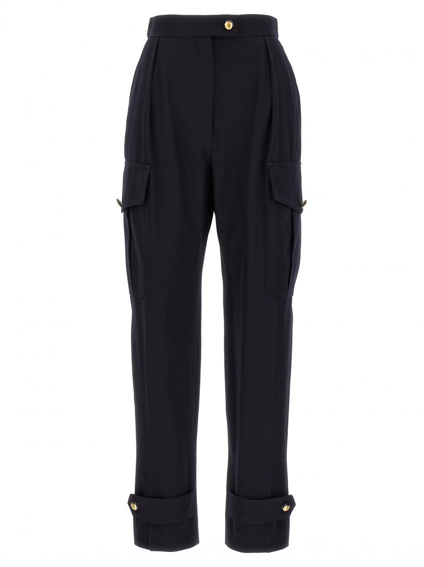 Alexander Mcqueen Military Trousers In Blue