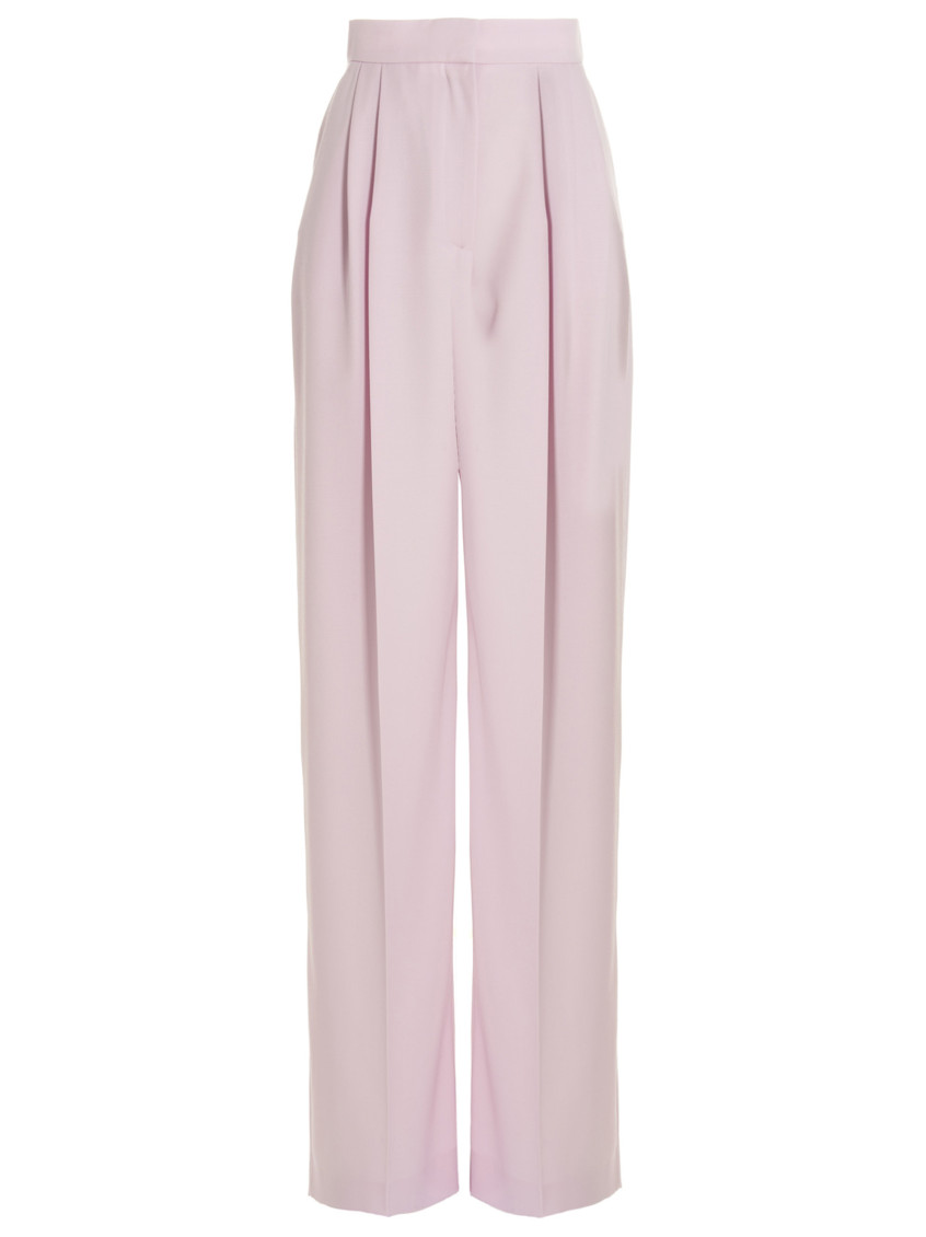 Alexander Mcqueen Mcqueen Women Pants With Front Pleats In Pink