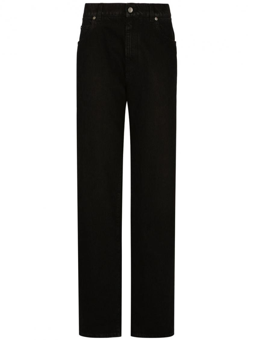 Dolce & Gabbana Dolce&gabbana Low Rise Boyfriend Jeans In Black