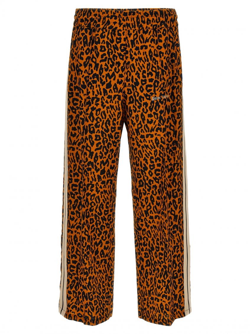 Palm Angels Cheetah Track Pants Multicolor In Multicolor