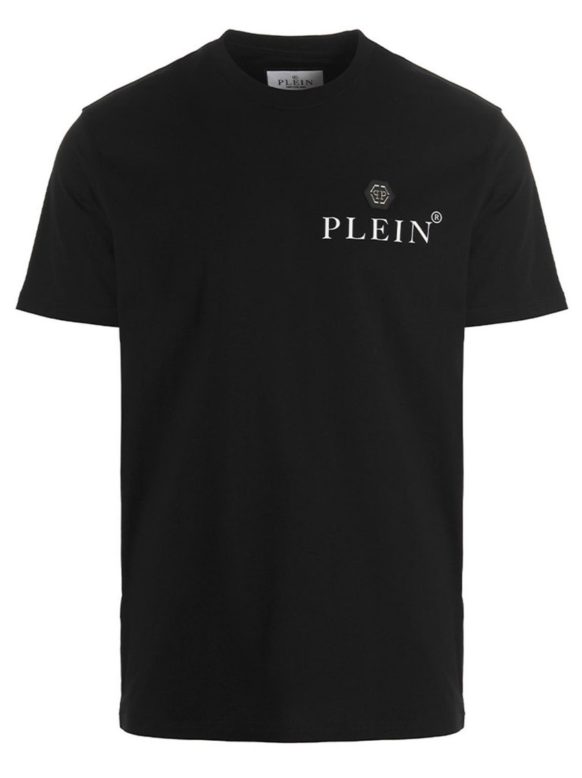 Philipp Plein Ss Iconic Plein Round-neck T-shirt In Black