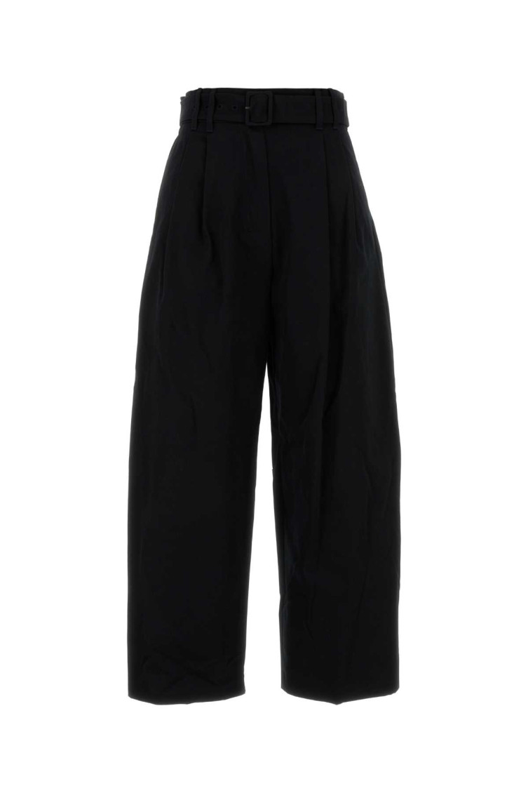 Max Mara Pleated Casual Pants In Black