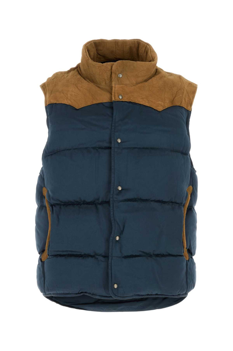 Visvim Piumino Colter In Rayon Blu Uomo In Blue