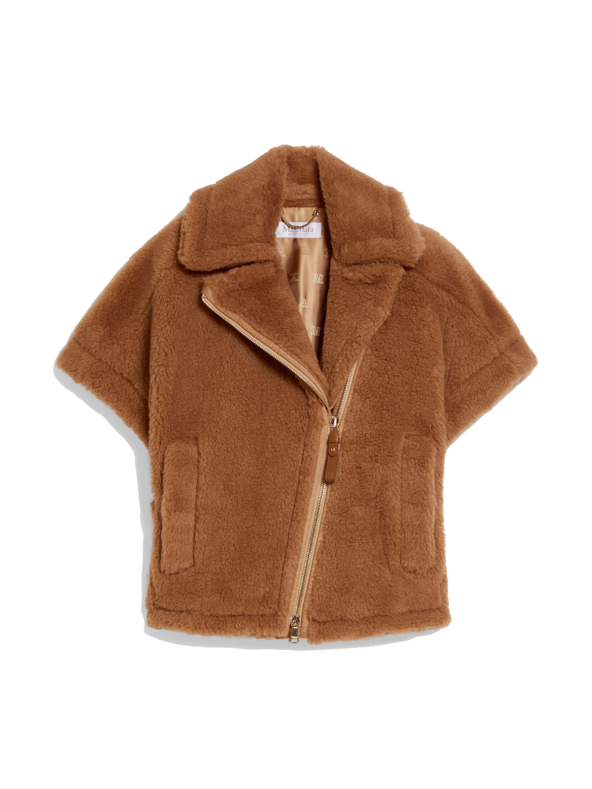 Shop Max Mara Light Brown Newmant Biker Jacket