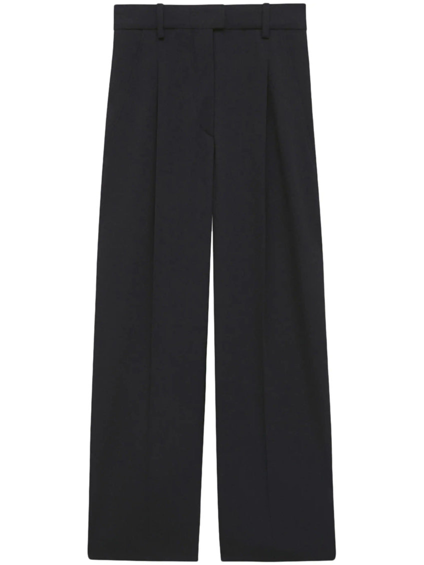Isabel Marant Tailored Trousers Pleated Wide-leg Design In Black