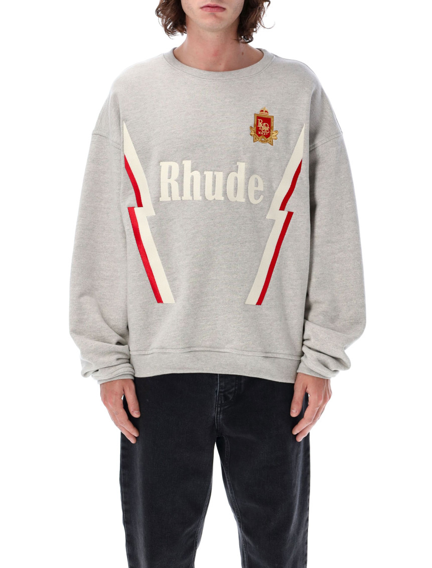 Rhude Grey Crewneck Sweatshirt