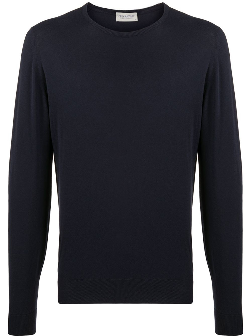 Shop John Smedley Blue Cotton Sweater