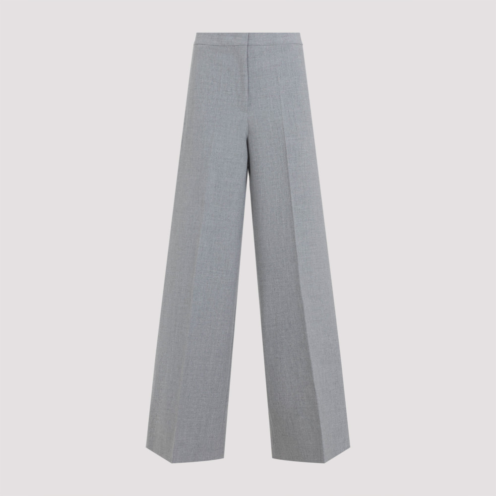 Fabiana Filippi Wide-leg Trousers With Clean Waistband And Subtle Pleats