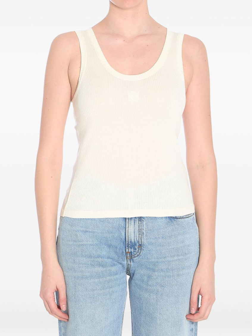 Loewe White Anagram Tank Top