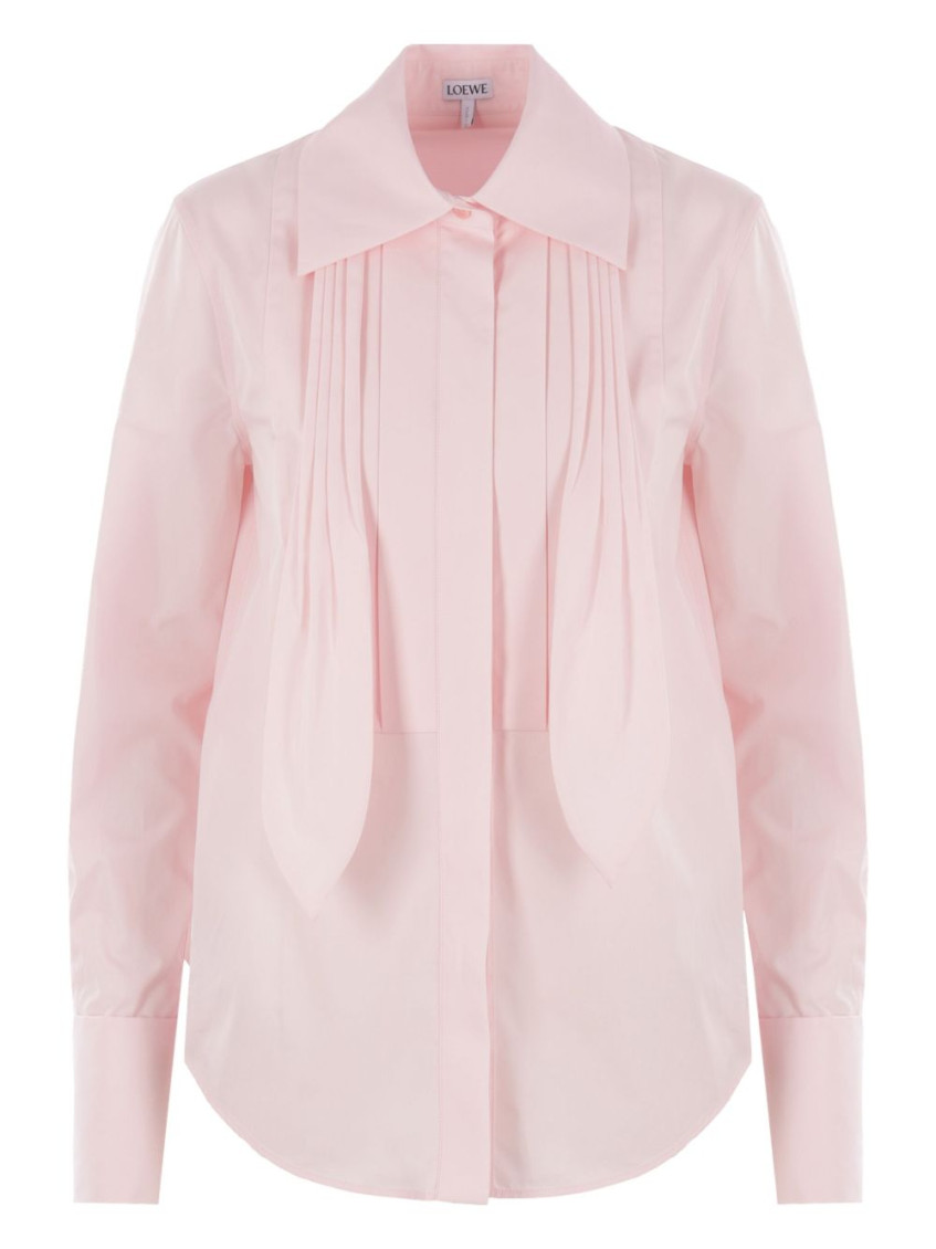 Loewe Light Pink Front Pleated Shirt