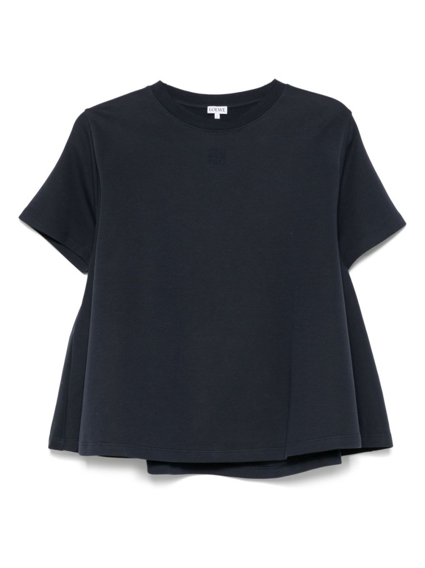 Loewe Cotton Crew Neck T-shirt With Flared Hem