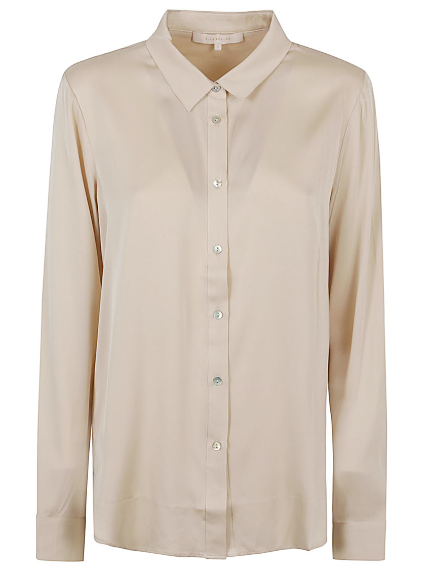 Silk95five Beige Monte Carlo Silk Shirt