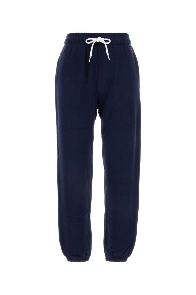 Ralph Lauren Navy Blue Embroidered-pony Track Pants