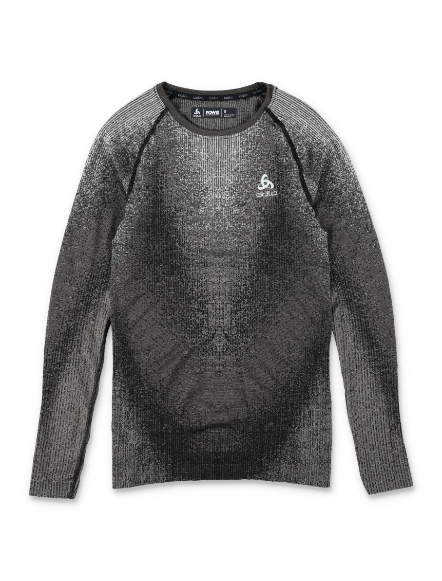 Odlo Grey Textured Long-sleeve Sweatshirt